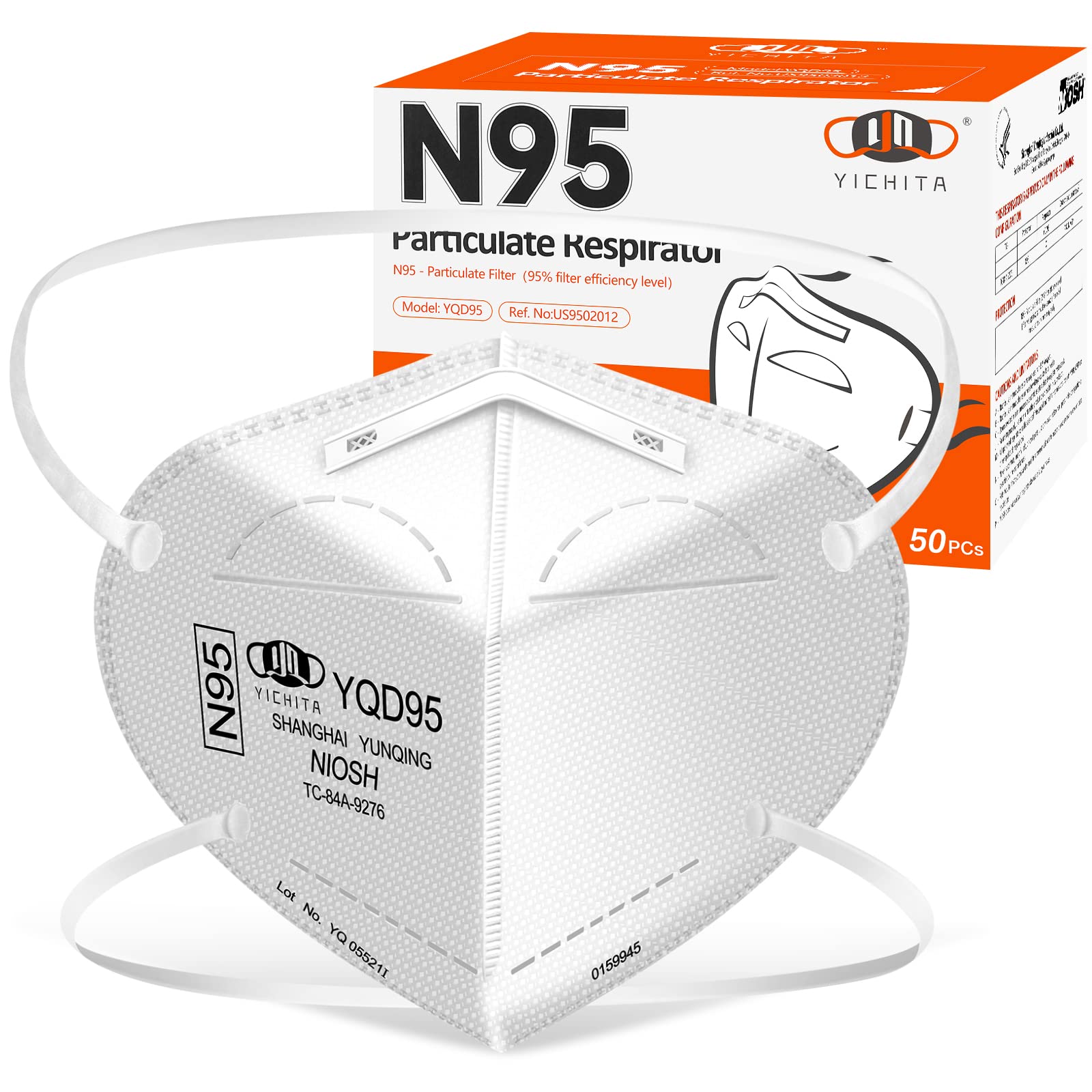 N95 Particulate Respirator 20枚×36箱バラ売り可〇 N95 Mask NIOSH Approved 25-Pack, Particulate Respirator N95 Face